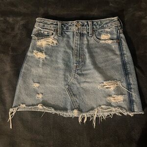 Abercrombie & Fitch Natural Rise Vintage A-Line Skirt